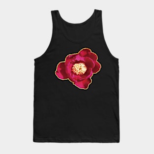 Red Peony Tank Top